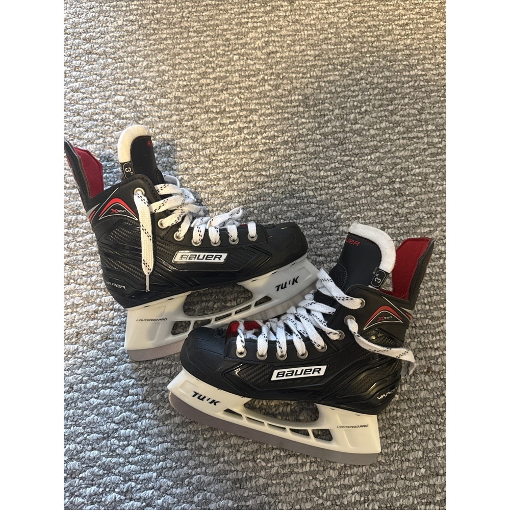Bauer Vapor Ice Hockey Skates Intermediate Size 4 UK 3.5 Great Shape Barely Used